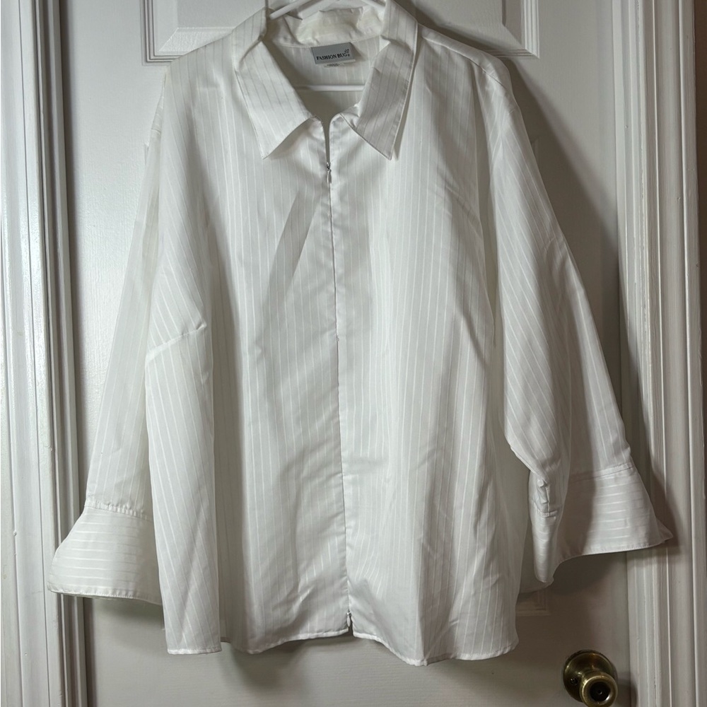 Fashion Bug White Blouse with Classic Design